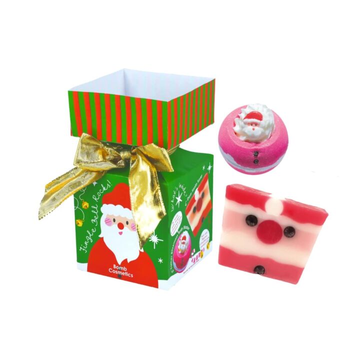 Bomb Cosmetics Jingle Bell Rock Mini Bath Bomb Cracker Gift Pack